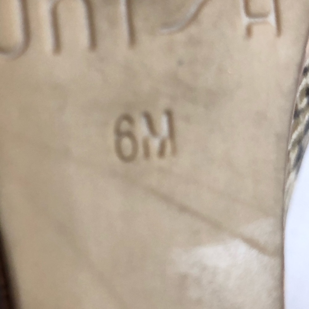 Unisa Snakeskin Print Wedge Open Toe Sandals - image 7